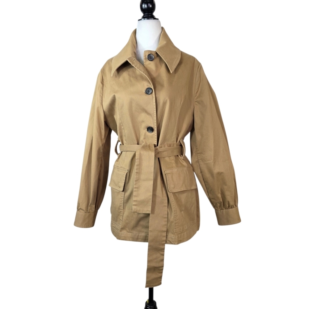 Kotn cotton Safari style Reasercher Tan Belted Jacket